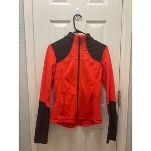 Lululemon Define Jacket orange grey Colorblock Full Zip Luon Size 6